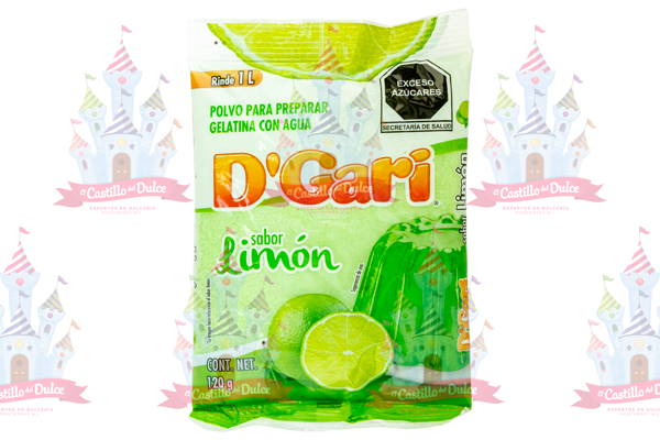 GELATINA LIMON 50/120 GRS GARI - EL CASTILLO DEL DULCE