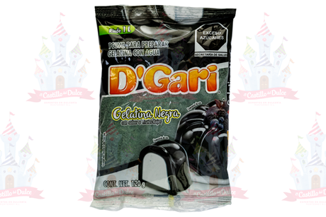 GELATINA NEGRA FRUTOS ROJOS 50/120 GR GARI - EL CASTILLO DEL DULCE