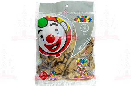 GLOBO MET #9 VIOLETA PERLA 100/50 PZS - EL CASTILLO DEL DULCE