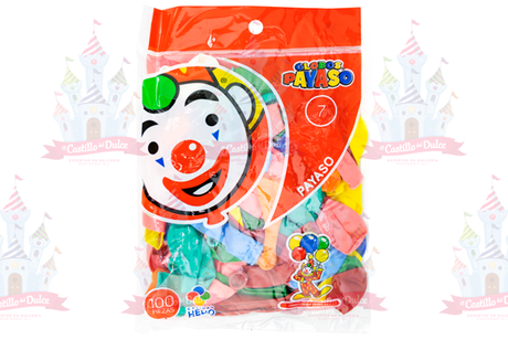 GLOBO PAYASO #7 50/100 PZS - EL CASTILLO DEL DULCE