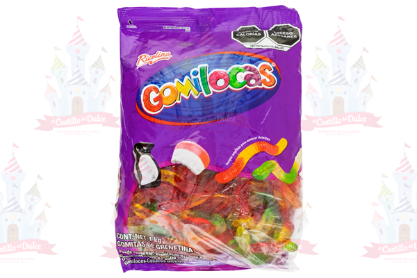 GOMITAS GUSANOS BICOLOR 10/1 KG RICOLINO - EL CASTILLO DEL DULCE