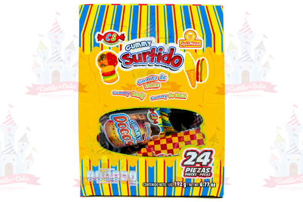 GUMY SURTIDO 12/24 PZA DELICIAS - EL CASTILLO DEL DULCE
