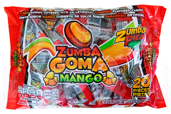 ZUMBA GOMA MANGO 20/20 ZUMBA PICA - EL CASTILLO DEL DULCE