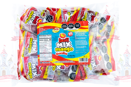 GOMA BOLIMIX MANGO 20/20 PZAS CHILOGOGO - EL CASTILLO DEL DULCE