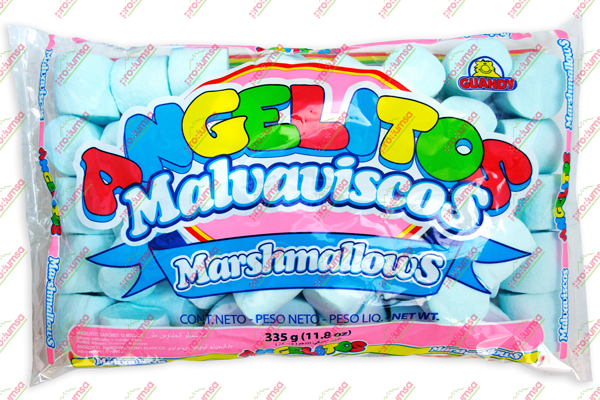 BOMBON ANGELITOS 20/300 GR AZUL GRANDE - EL CASTILLO DEL DULCE