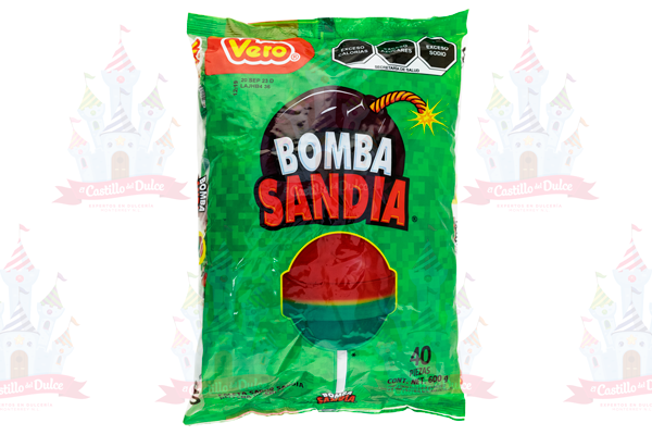 PALETA BOMBA SANDIA 24/40 VERO - EL CASTILLO DEL DULCE
