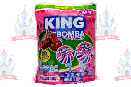 PALETA KING BOMBA CEREZA 20/50 ALTENO - EL CASTILLO DEL DULCE