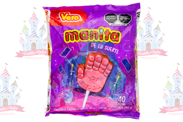 PALETA MANITA 24/40 (14 GRS) VERO - EL CASTILLO DEL DULCE