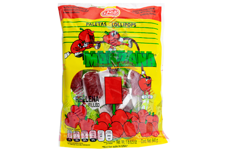 PALETA MANZANA RELLENA 25/20 KARLA - EL CASTILLO DEL DULCE