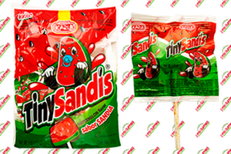 PALETA TINY SANDIS CHILE 30/40 PZS KARLA - EL CASTILLO DEL DULCE