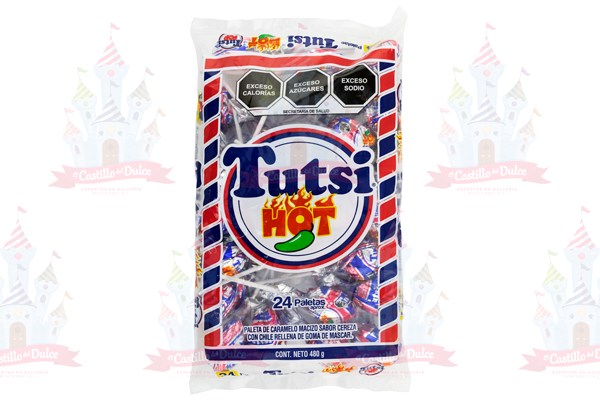 PALETA TUTSI HOT 24/24 TUTSI - EL CASTILLO DEL DULCE