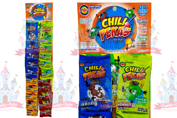PALETA CHILIPEKAS 24/20 PIGUI - EL CASTILLO DEL DULCE