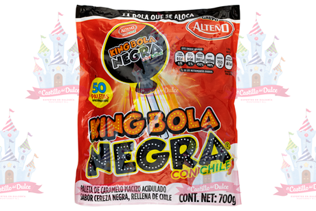 PALETA KING BOLA NEGRA 20/50 PZA ALTEÑO - EL CASTILLO DEL DULCE