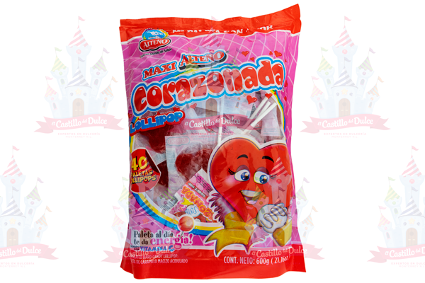 PALETA MAXI CORAZONADA 20/40 ALTEÑO - EL CASTILLO DEL DULCE