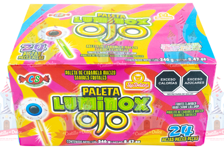 PALETA LUMINOX OJO 12/24 PZA DELICIAS - EL CASTILLO DEL DULCE
