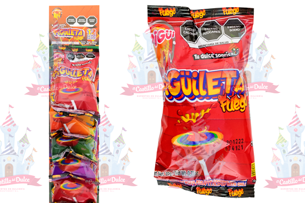 PIGUILETA FUEGO 16/12 PZA PIGUI - EL CASTILLO DEL DULCE