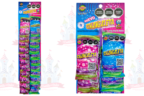 PALETA CHANGALETA EFERVECENTE 15/20 PZAS PIGUI - EL CASTILLO DEL DULCE