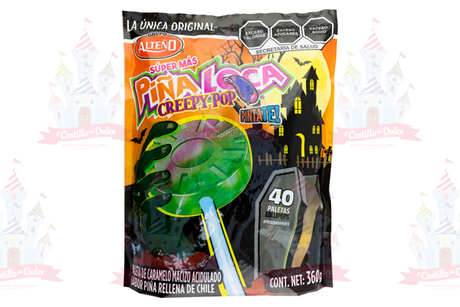 PALETA SUPER MAS PIÑA LOCA CREEPY POP 24/40 ALTEÑO - EL CASTILLO DEL DULCE