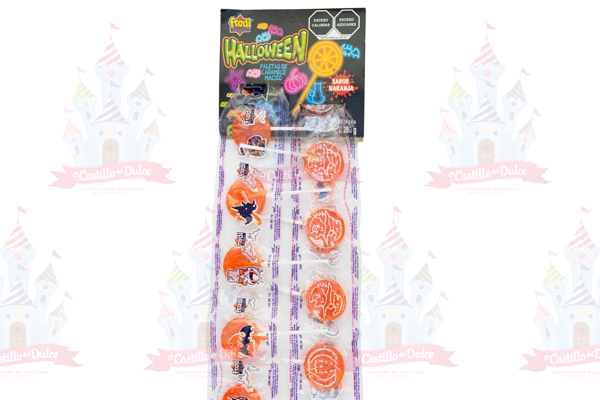 PALETA HALLOWEEN TIRA 30/20 PZ. FRADI - EL CASTILLO DEL DULCE
