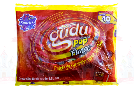 PALETA GUDU POP FUEGO 18/40 SONRICS - EL CASTILLO DEL DULCE