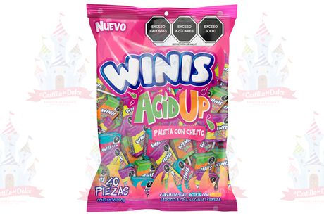 WINIS PALETA ACID UP 24/40 PZA - EL CASTILLO DEL DULCE