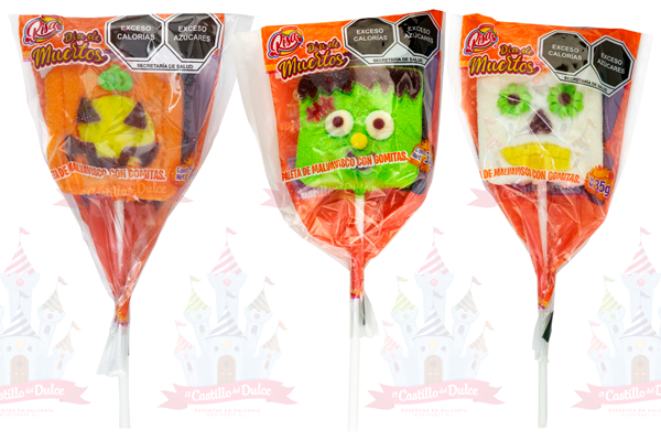PALETA DIA DE MUERTOS 45/1/35 GRS RISA - EL CASTILLO DEL DULCE