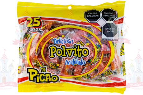 POLVITO GDE ACIDULADO 36/25 PZA PICAO - EL CASTILLO DEL DULCE