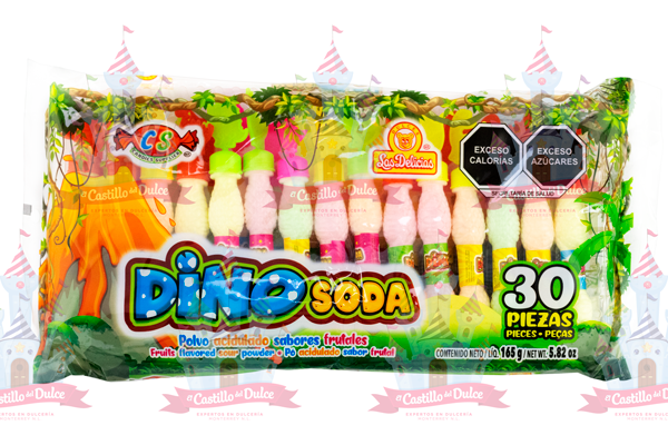 DINO SODA 24/30 PZA DELICIAS - EL CASTILLO DEL DULCE