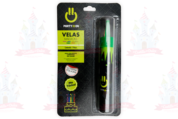 VELA MAGICA CHISPA COLORES 12/1 FAB SELECTA - EL CASTILLO DEL DULCE
