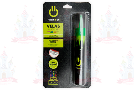 VELA MAGICA CHISPA COLORES 12/1 FAB SELECTA - EL CASTILLO DEL DULCE