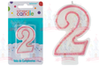 VELA #2 C/GLIT BRILL FUCSIA 12/1 PZA GRANMARK - EL CASTILLO DEL DULCE